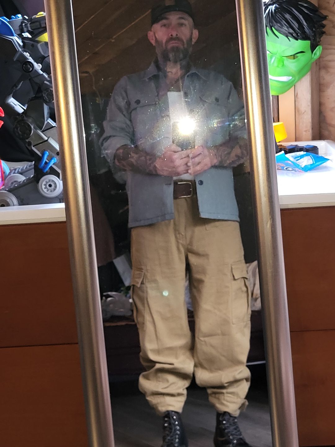 Customer photo review of 13 oz Cotton Twill Relaxed Fit Field Pants