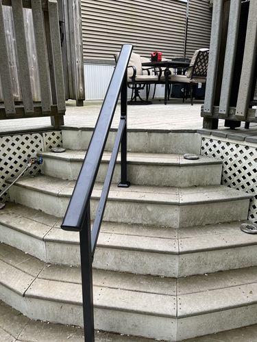 Customer photo review of DIY Handrail Kit for Stairs