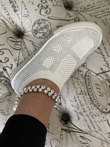 Customer photo review of Silver Clear Anklet