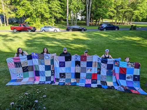 T-shirt quilt by Karen from CT