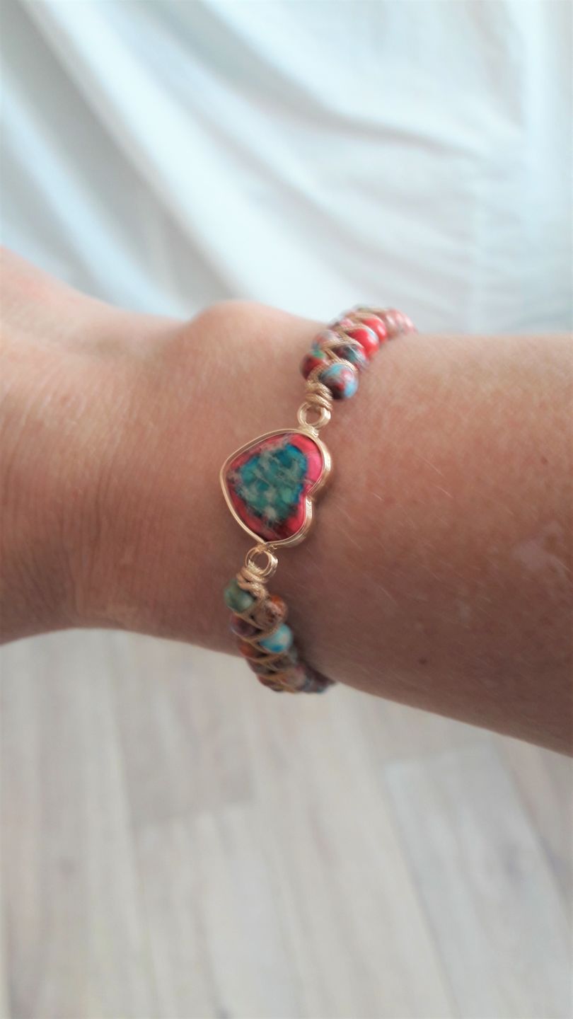 Customer photo review of HERZ Armband Jaspis