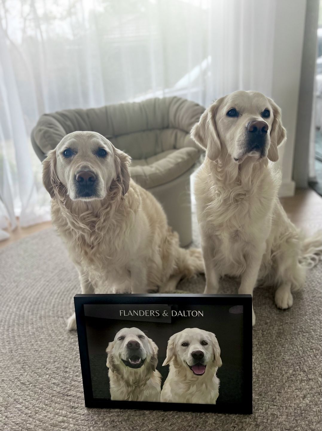 Customer photo review of Two-Pet Portrait