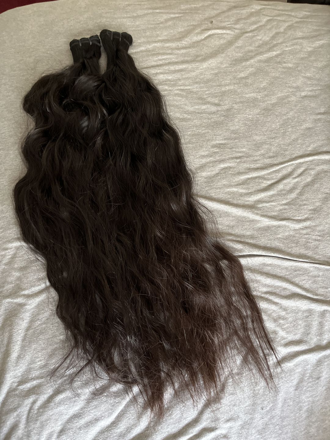 Customer photo review of Raw Indian Straight Hair