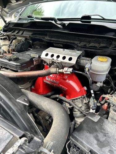 Customer photo review of 2013-2018 Cummins Gen 2 Monster-Ram Intake & Grid Heater Upgrade (42798)
