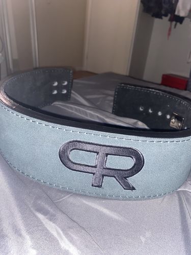 Customer photo review of PR Powerlifting 13mm Belt w/ Lever Buckle - PR920 - Grey/Black