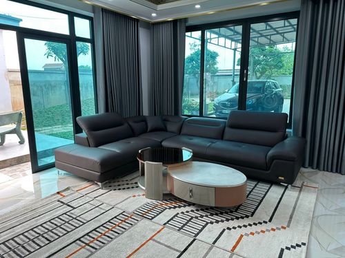 Customer photo review of CELINA - Sofa góc da 3 chỗ tựa gật gù
