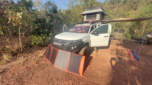 Customer photo review of 300W Solar Blanket Kit with Raptor Skin