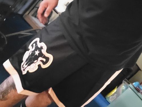 Customer photo review of Mesh Shorts - Black Bull