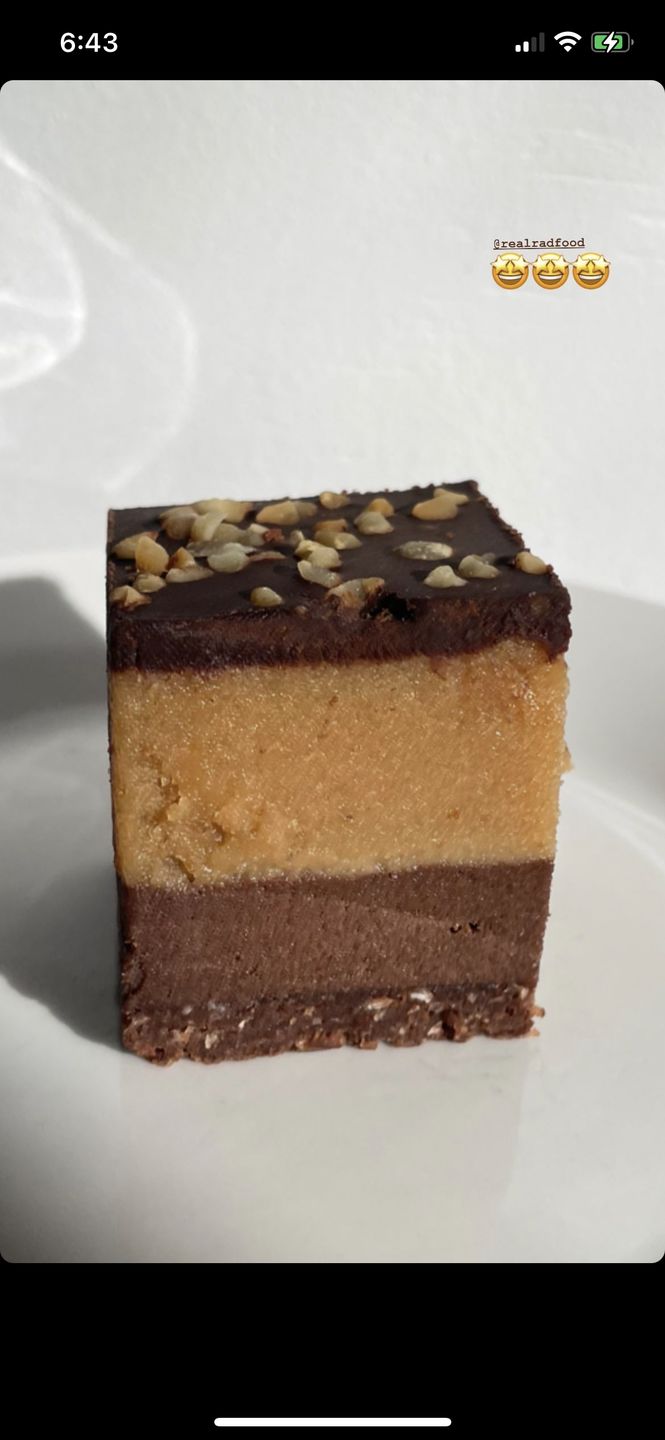 Customer photo review of Chocolate Peanut Butter Slice