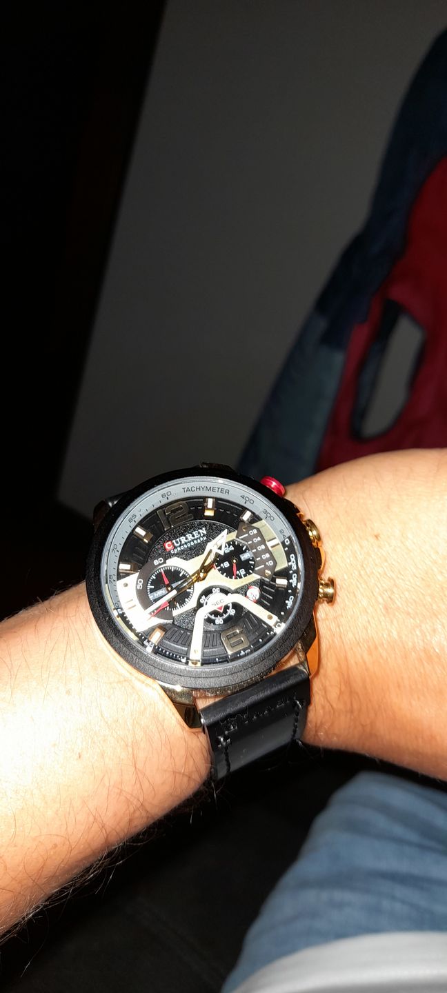 Customer photo review of Curren Galacticos® orologio uomo vera pelle