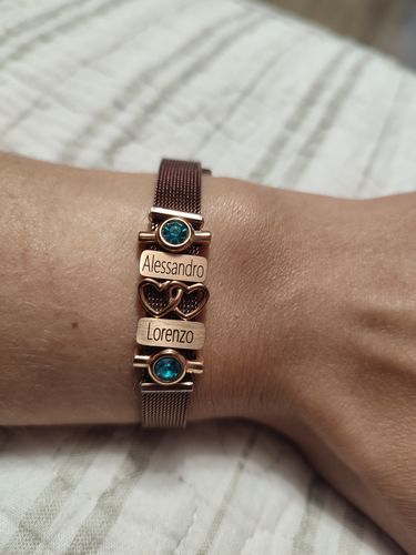 Customer photo review of Mesh bracelet coffee luxe