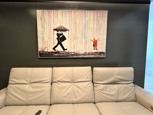 Customer photo review of Banksy Colorful Rain