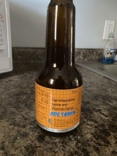 Customer photo review of Apetamin Vitamin weight gain syrup $19.99| Fast Shipping within 2 days