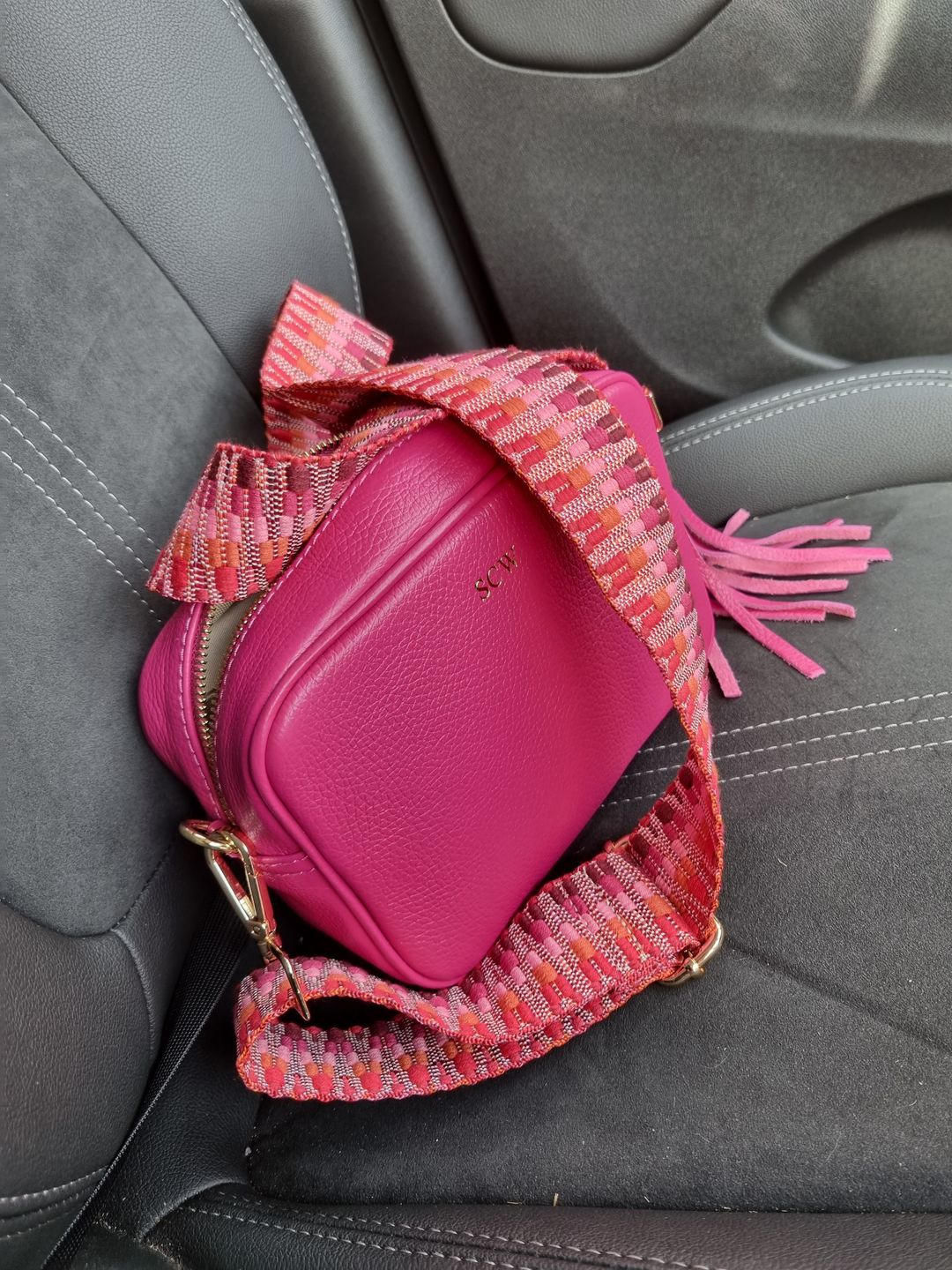 Customer photo review of Leather Lady Cross Body Bag