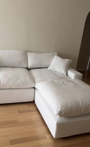 Customer photo review of COZY COLLECTION PLUSH MODULAR 4 PIECE SECTIONAL