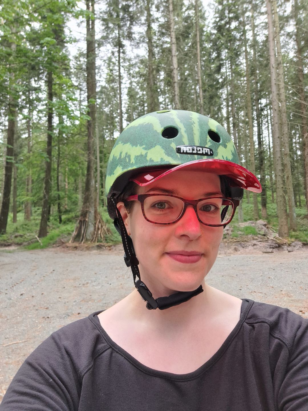 Customer photo review of Melon Bicycle Helmet Urban Active »Real Melon« (Matt)
