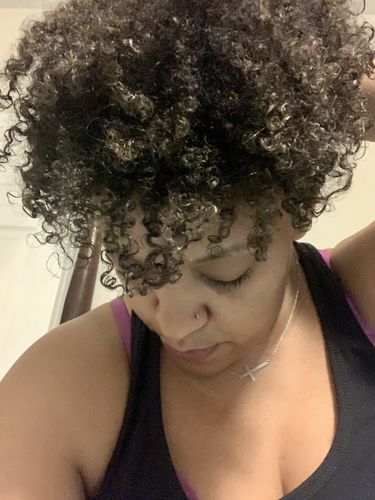 Customer photo review of Temporary Hair Color Gel - Bronze Beauty