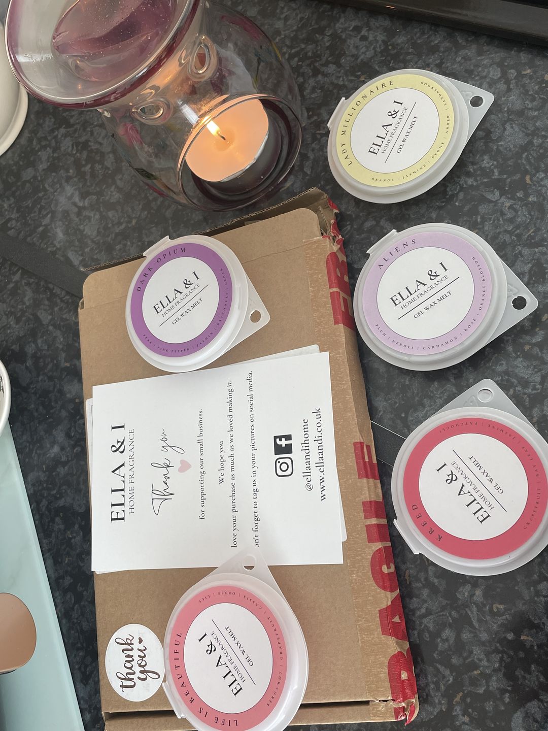 Customer photo review of His & Her Fragrance Set