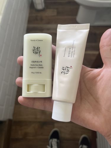 Customer photo review of Relief Sun : Rice + Probiotics (SPF50+ PA++++) 50ml