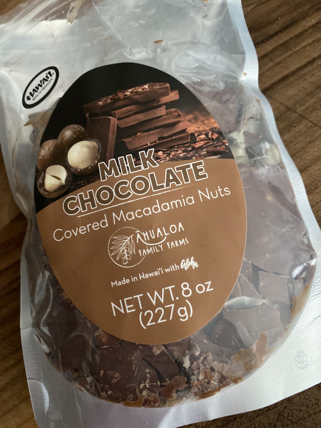 Customer photo review of Milk Chocolate Macadamia Nuts