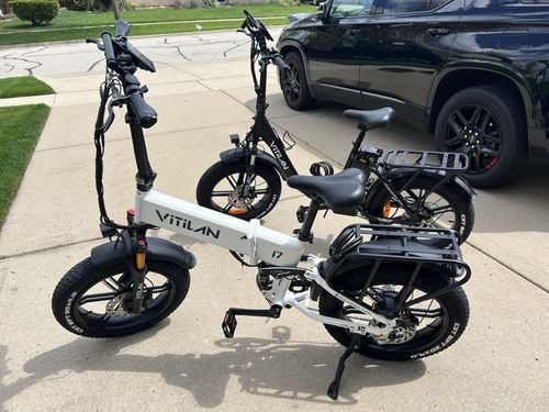 Customer photo review of I7 Pro Folding Full Suspension Electric Bike