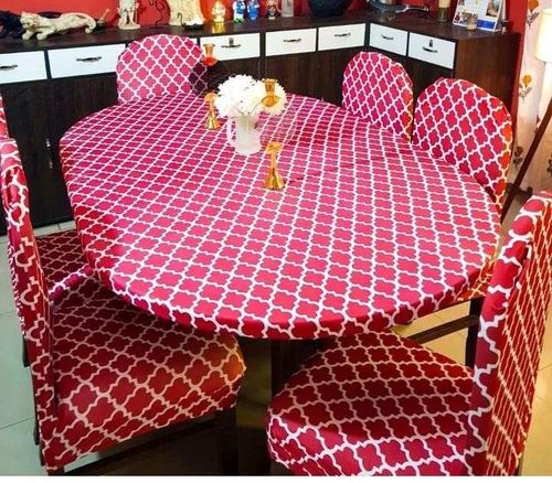 Customer photo review of DivineTrendz Exclusive - Red Diamond Elastic Chair & Table Cover
