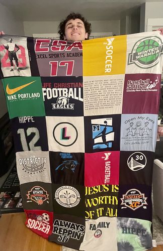 T-shirt quilt featuring district 11 by Jena from WA