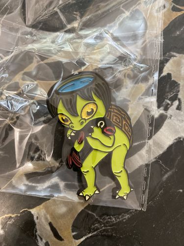 Customer photo review of Spilla metallica Kappa - Fantasmi & Spiriti del Giappone