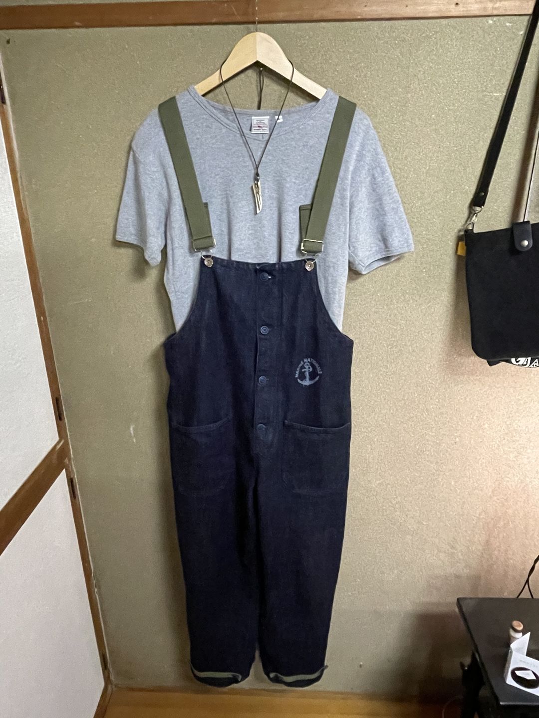 Customer photo review of アメリカンレトロ海軍デッキオーバーオール　デニム