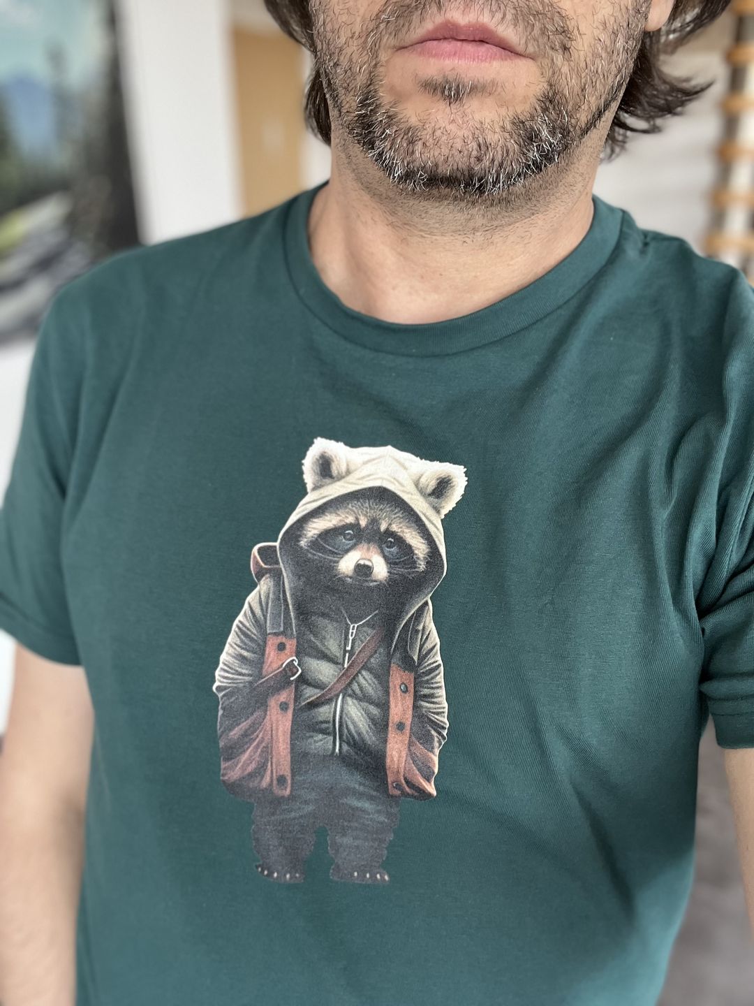 Customer photo review of Willi Waschbär - Bio Herren Shirt