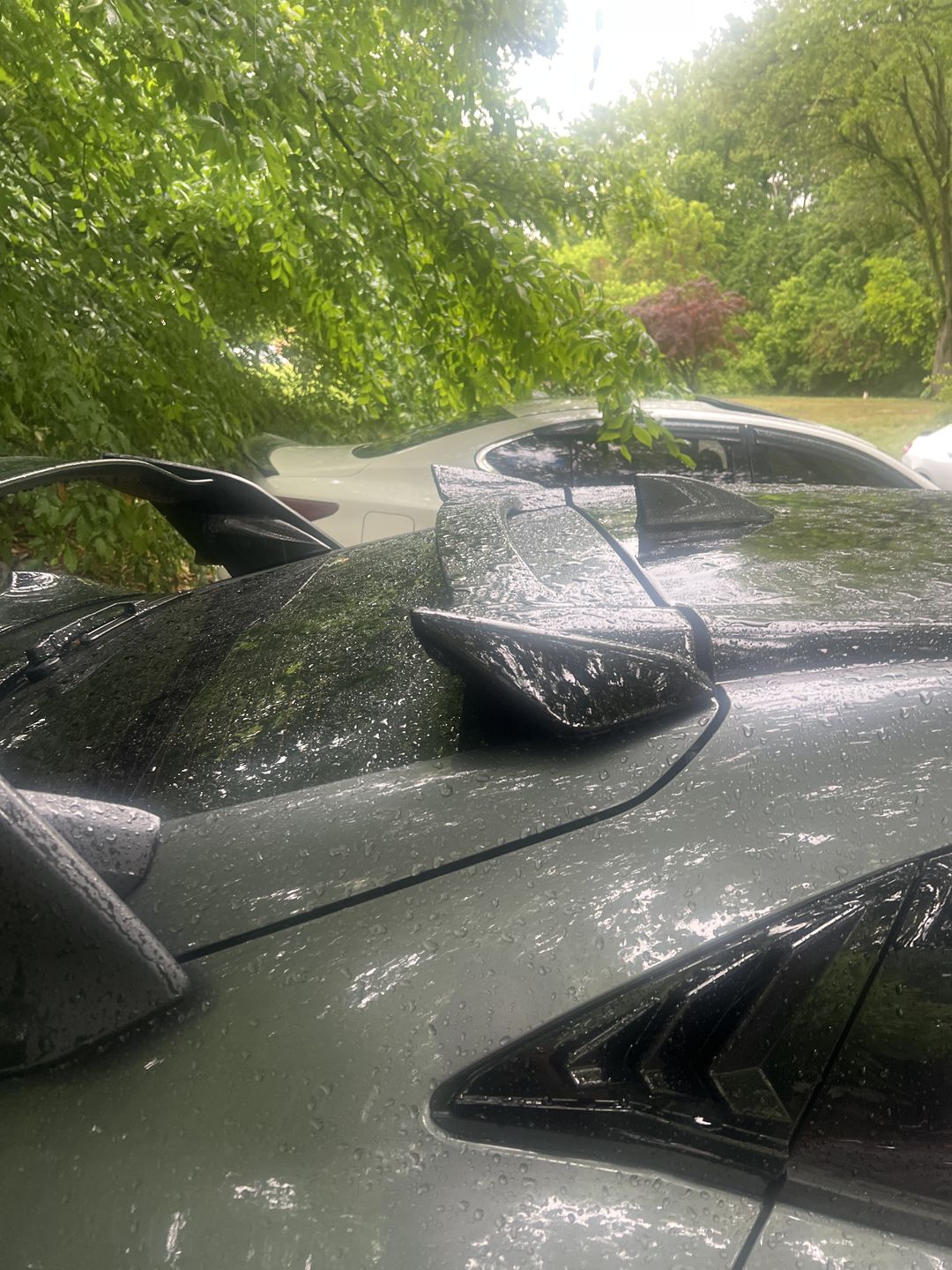 Customer photo review of 2017-2020 Honda Civic Hatchback Rear Roof Wing Spoiler