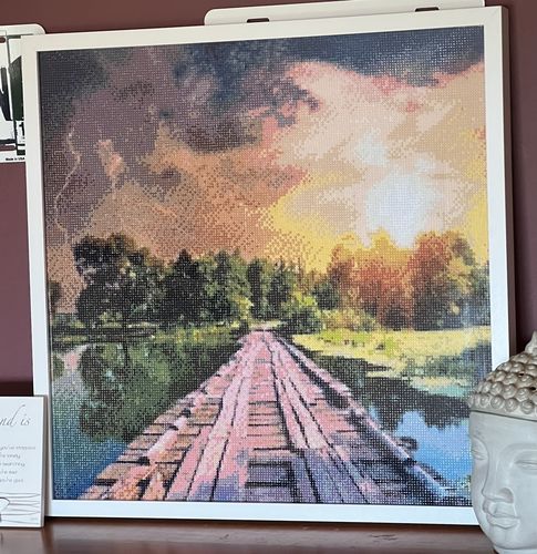 Customer photo review of Full Drill - 5D DIY Diamond Painting Kits Artistic Landscape Nature Scene