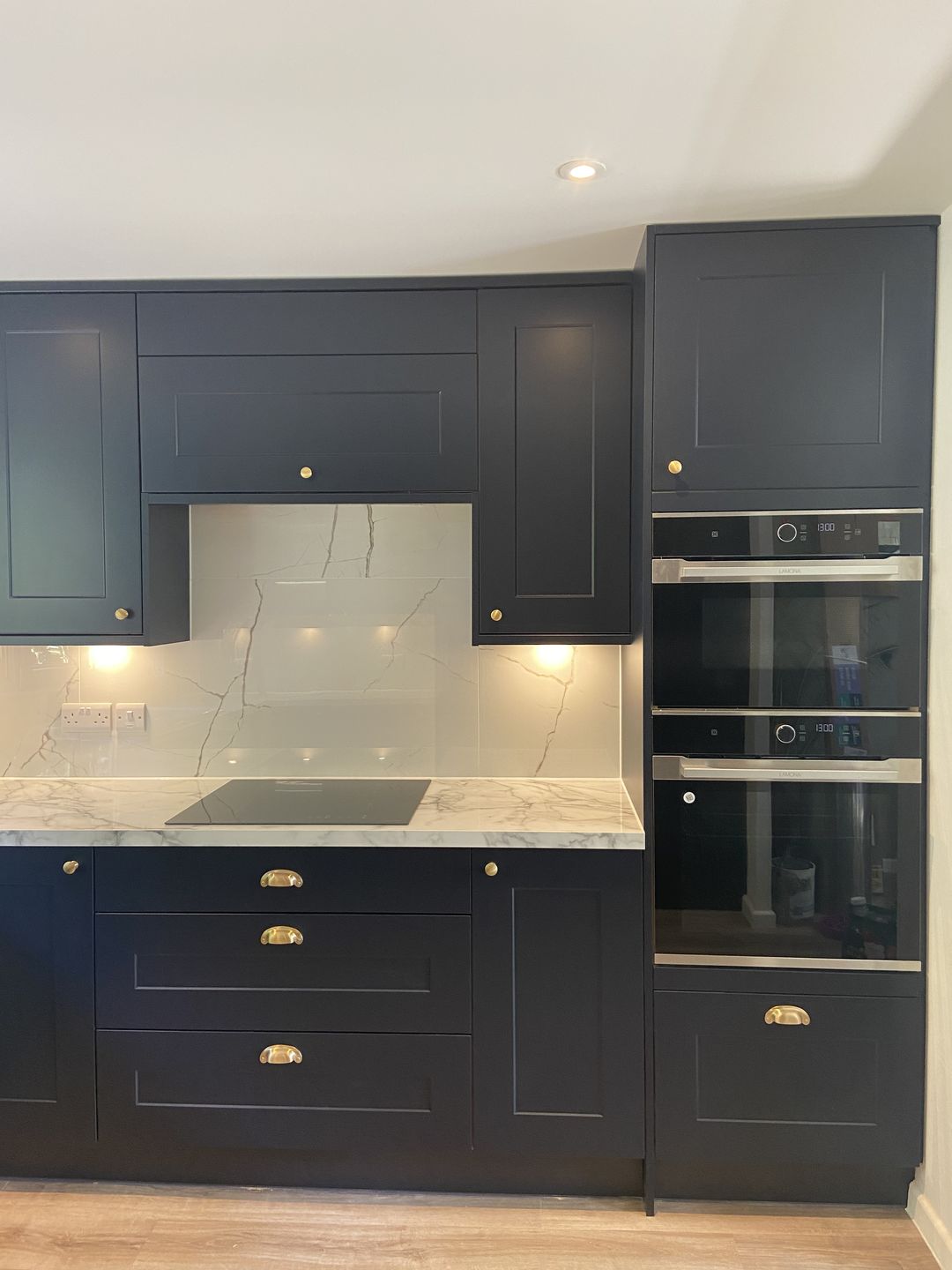 Customer photo review of Classic Brushed Satin Brass Cupboard Handles