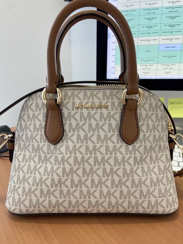 Customer photo review of Veronica Extra-Small Logo Crossbody Bag (VANILLA/ACORN)