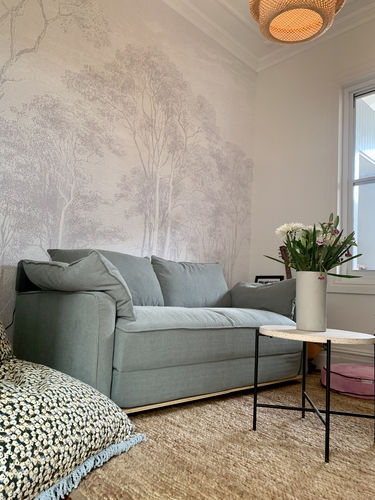 Customer photo review of Eucalyptus Trees Wallpaper Mural