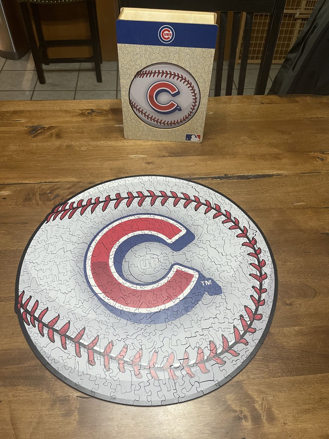 Customer photo review of Chicago Cubs® - Official Wooden Puzzle