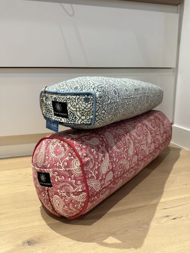 Customer photo review of Moroccan Dreams Prana Yoga Bolster