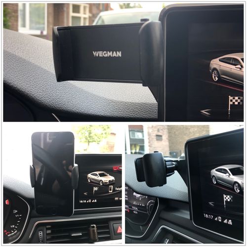 Customer photo review of Wegman Universele Telefoonhouder - Geschikt voor Ventilatierooster - 360° Rotatie - GSM Houder - Auto Accessoires