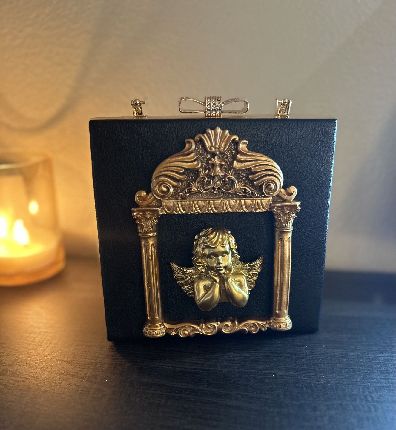Customer photo review of Renaissance angel inspired bag