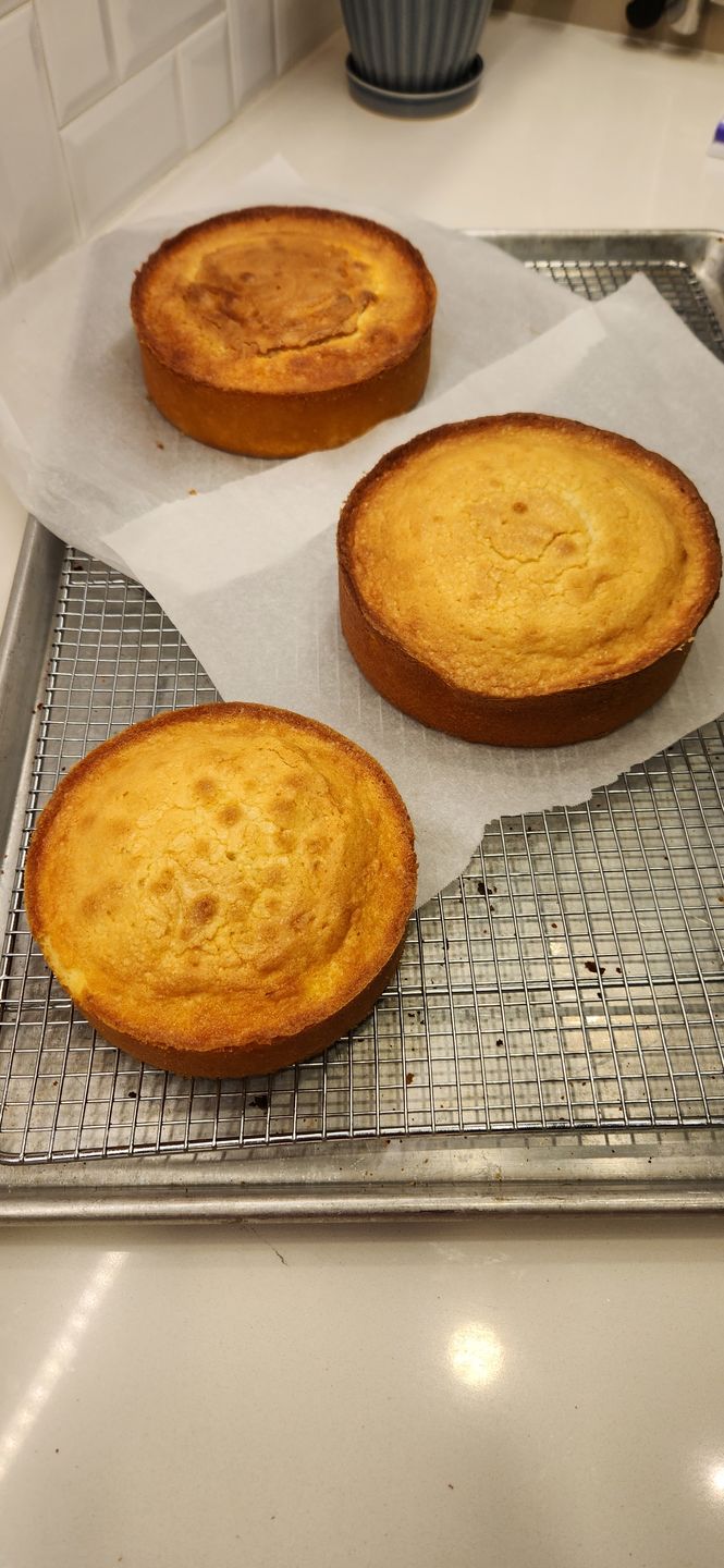 Customer photo review of 6" Round Cake Pan by Magic Line - USA