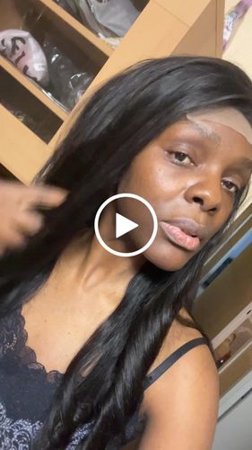 Customer video review of Front lace 4x4" Body Wave Brun Foncé
