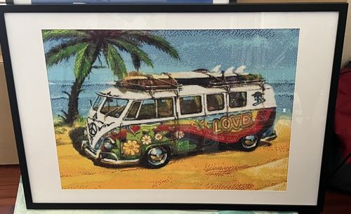 Customer photo review of New Hot Sale Summer Full Drill - 5D Diy Car Diamond Painting Stitch VM2043