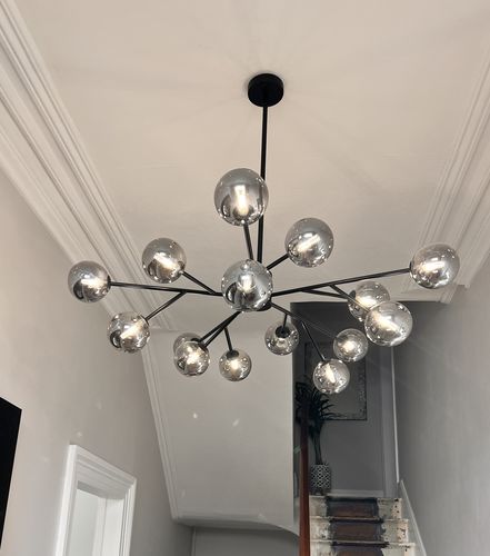 Customer photo review of 15-Light Sputnik Modern Sphere Chandelier