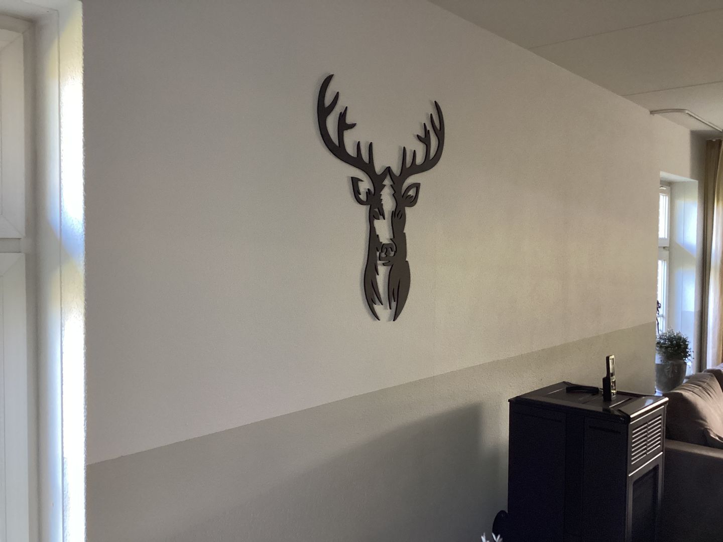 Customer photo review of Wanddecoratie dieren | Hert 2-delig