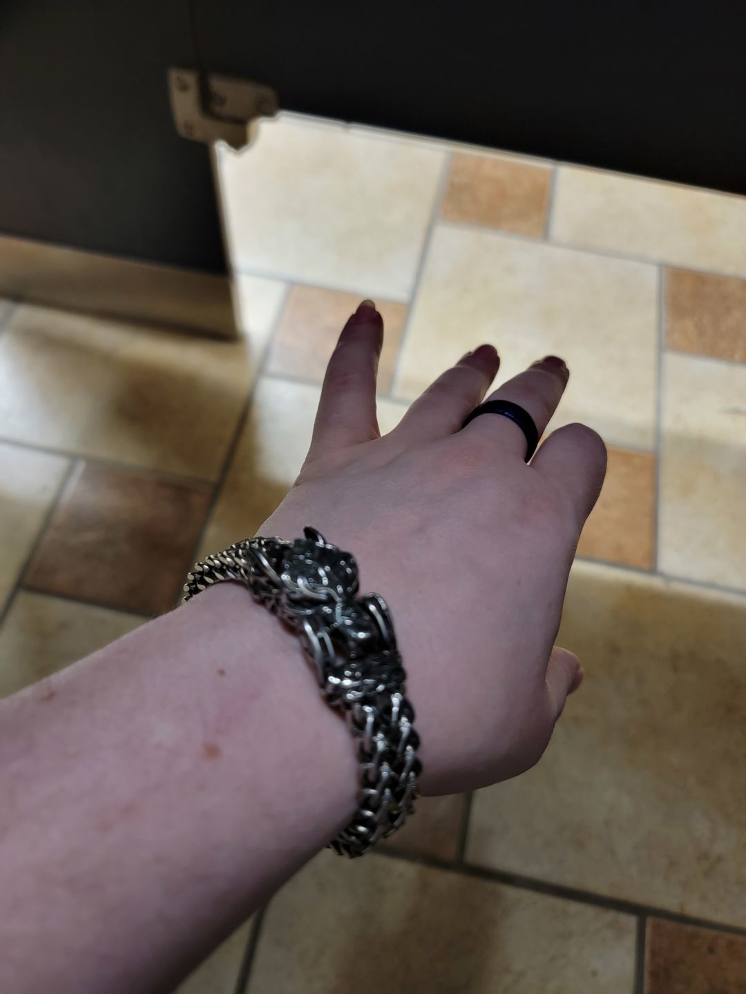 Customer photo review of Fenrir - The Great Wolf - Stainless Steel Bracelet