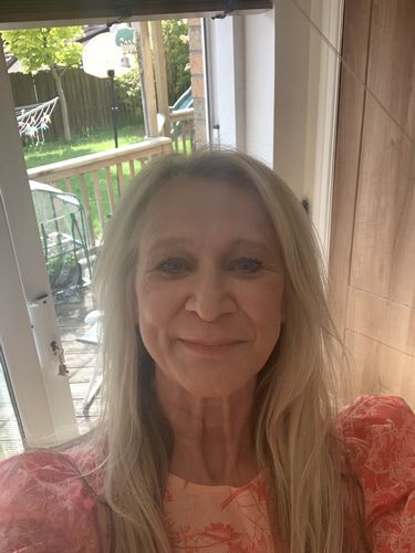 Customer photo review of Invisible Wire Human Hair Extension - Platinum Blonde Balayage