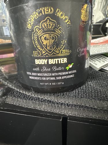 Customer photo review of Respected Roots Body Butter (Original Scent 8oz)