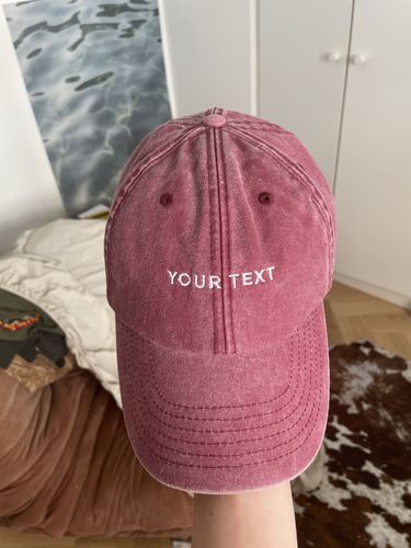 Customer photo review of CUSTOM WASHED CAP.