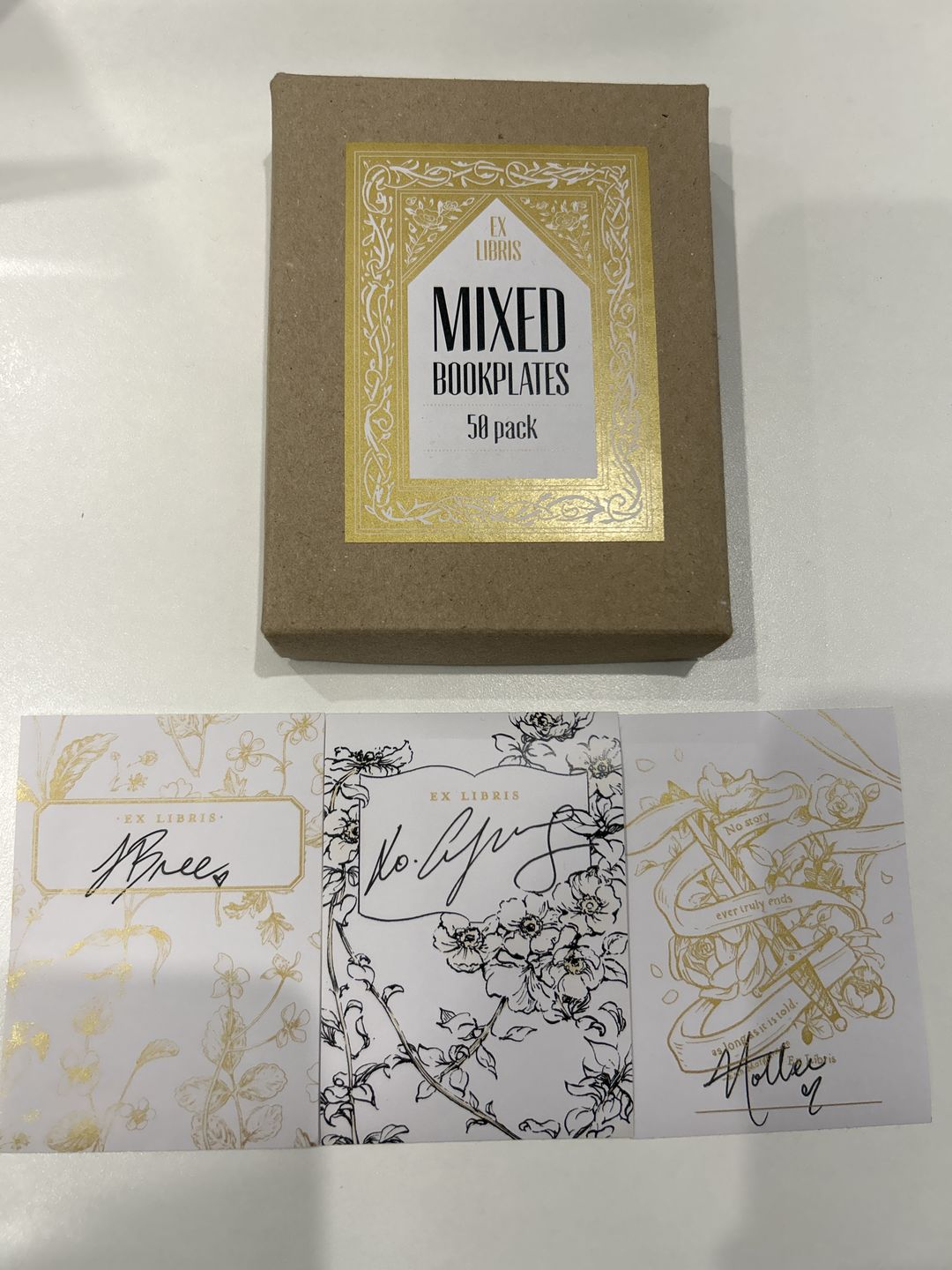 Customer photo review of Mixed bookplate box set