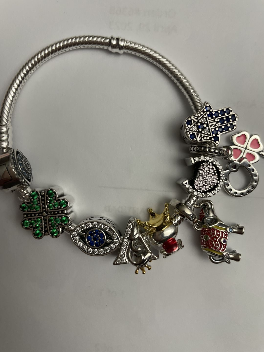 Customer photo review of Charm Letras del Alfabeto Elegantes